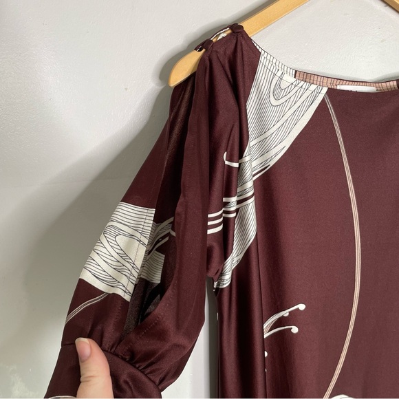 Vintage Malama Sophisticates Hawaii Hawaiian Maxi Dress Size Medium - Picture 3 of 7